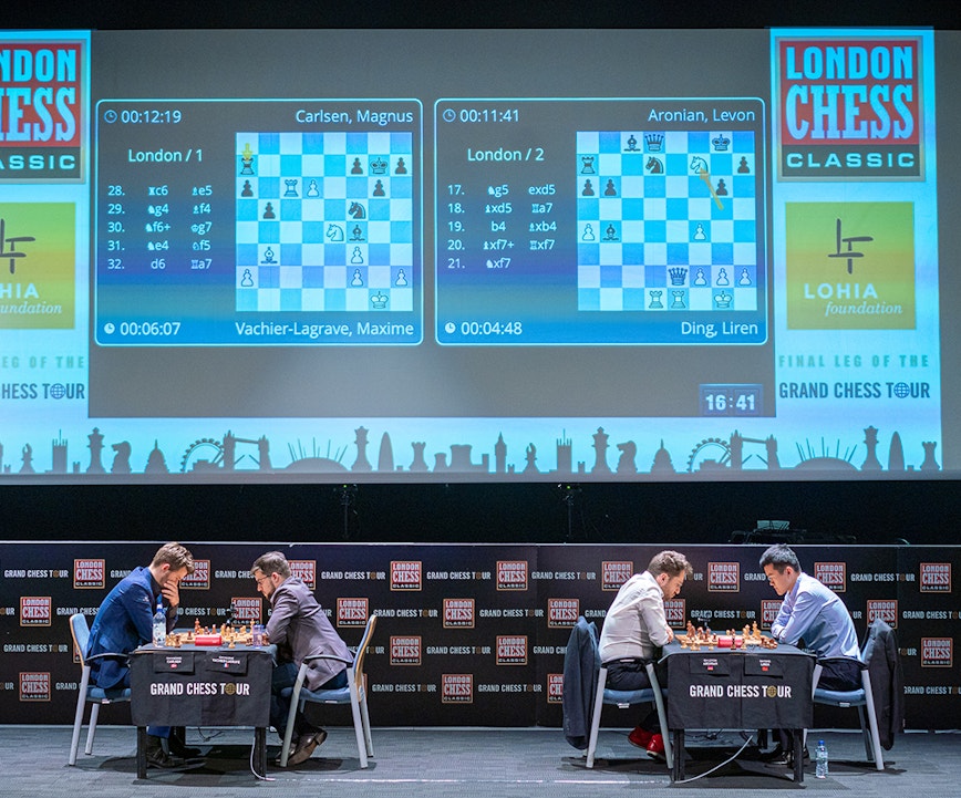 Live chess tournament broadcasts