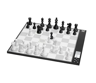 black and white chess board digital screen active game