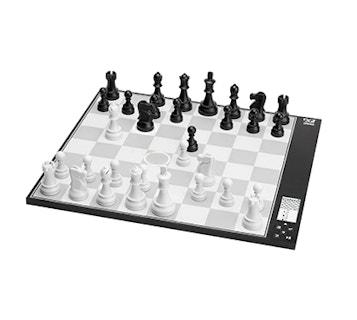 black and white chess board digital screen active game