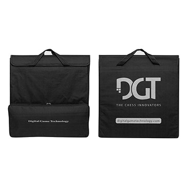 back and front of black bag big pocket and gdt logo