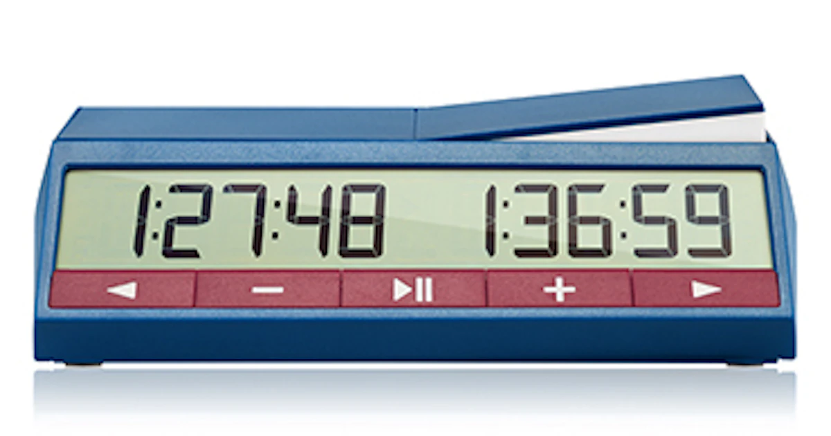 Orologio Scacchi Digitale DGT 1500 Blu – Timer Per Tornei E Partite Veloci - Foto 4