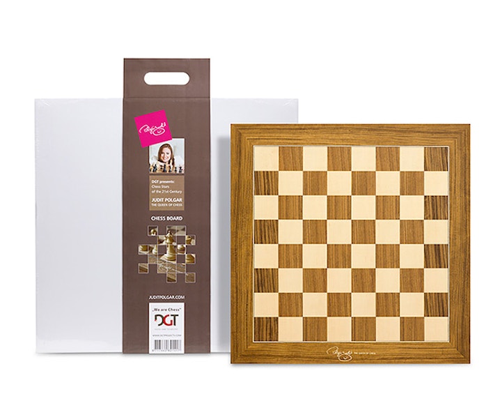 Judit Polgar Deluxe Wooden Chess Board | Dgt Shop